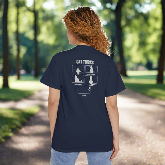 Cat Tricks Unisex Heavy Cotton Pocket Tee