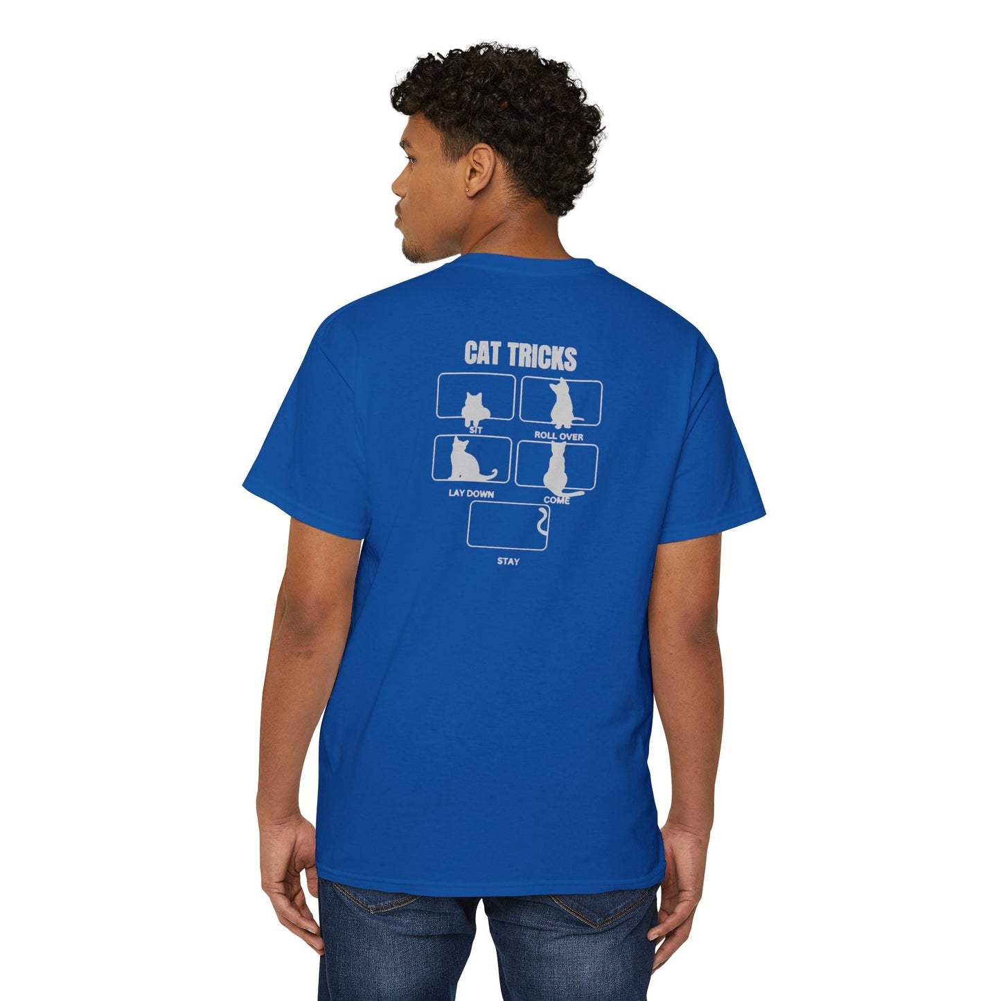 Cat Tricks Unisex Heavy Cotton Pocket Tee