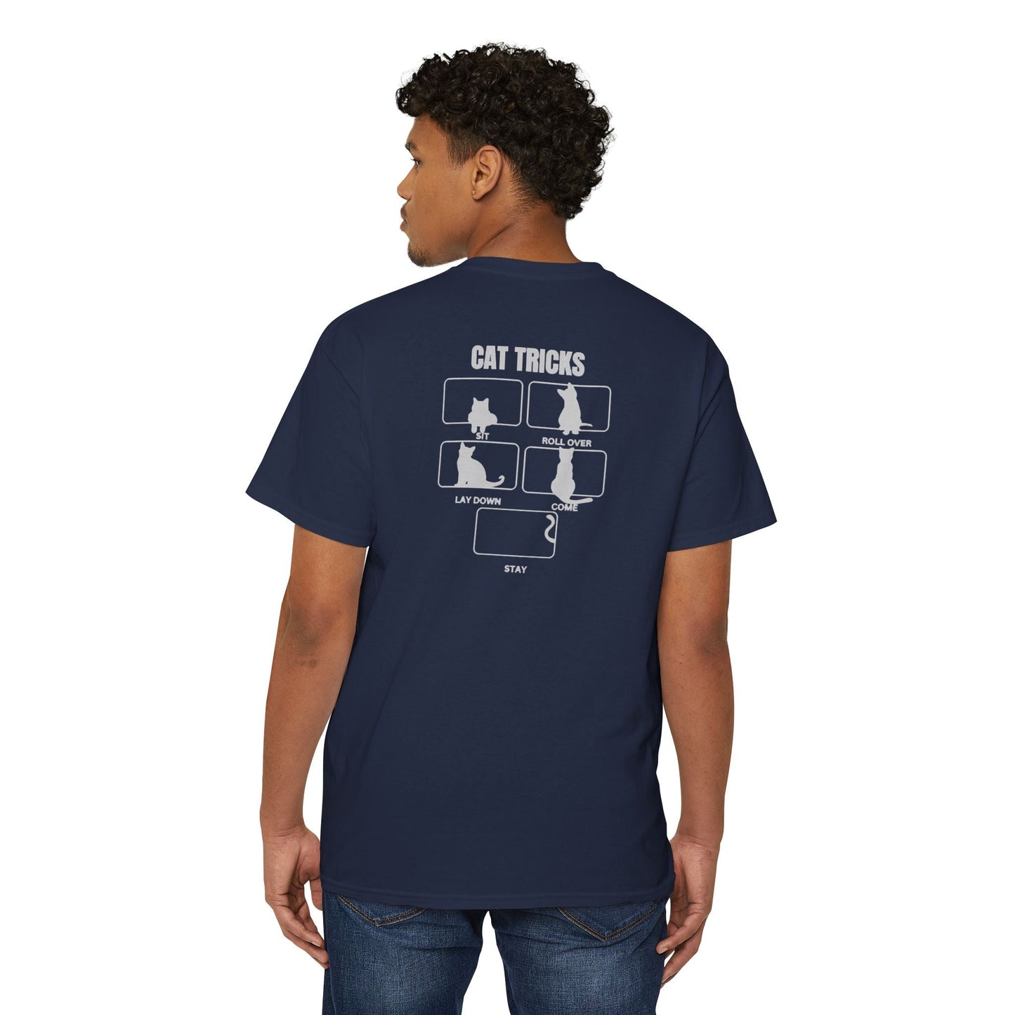 Cat Tricks Unisex Heavy Cotton Pocket Tee