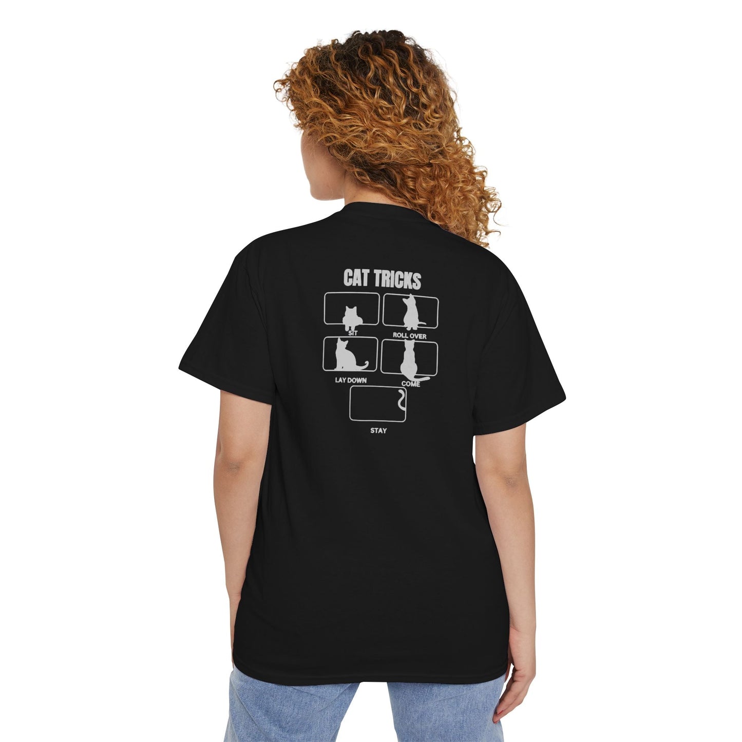 Cat Tricks Unisex Heavy Cotton Pocket Tee