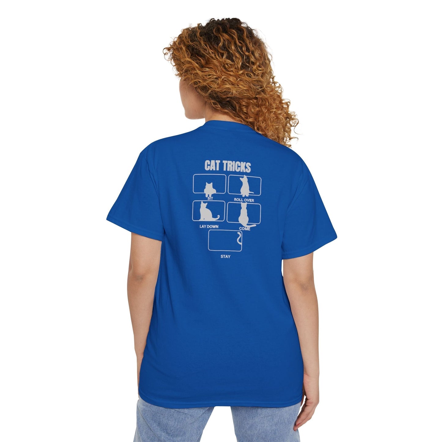 Cat Tricks Unisex Heavy Cotton Pocket Tee