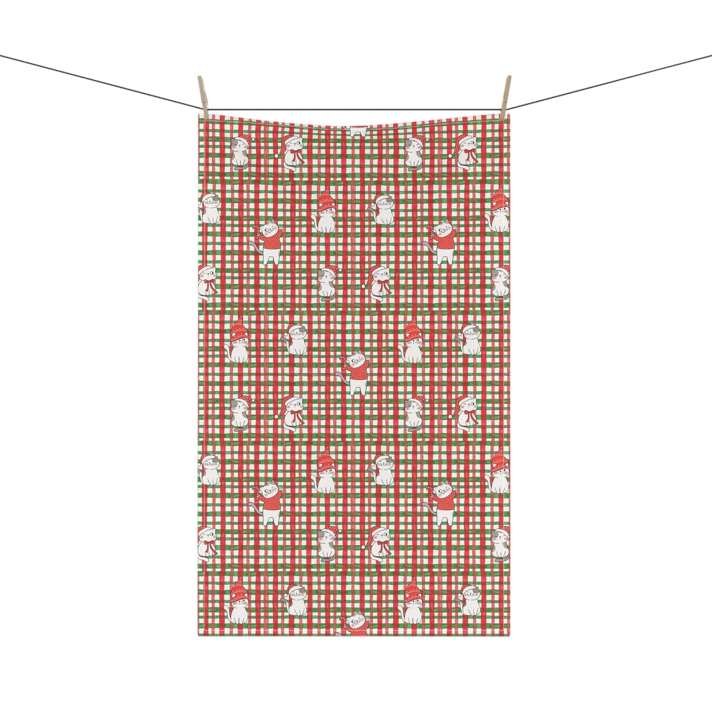 Christmas Kitties Kitchen Towel