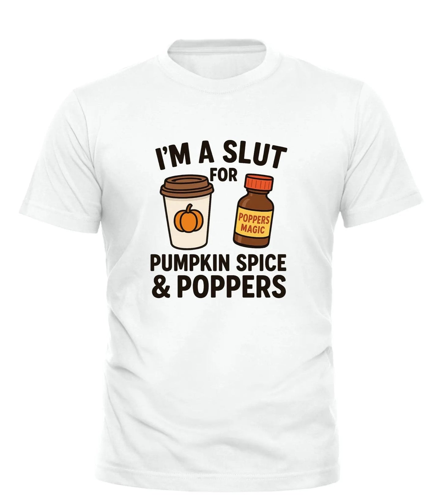 GOOD TROUBLE FASHION Pumpkin Spice and Poppers Tee