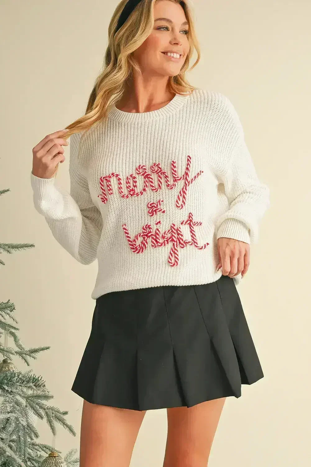 Bright White Merry & Bright Christmas Sweater