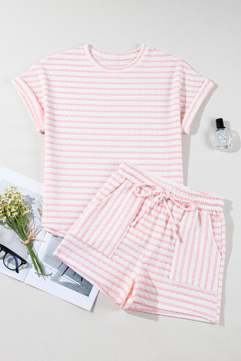 Milana Stripe Knitted Set Aaria Tees