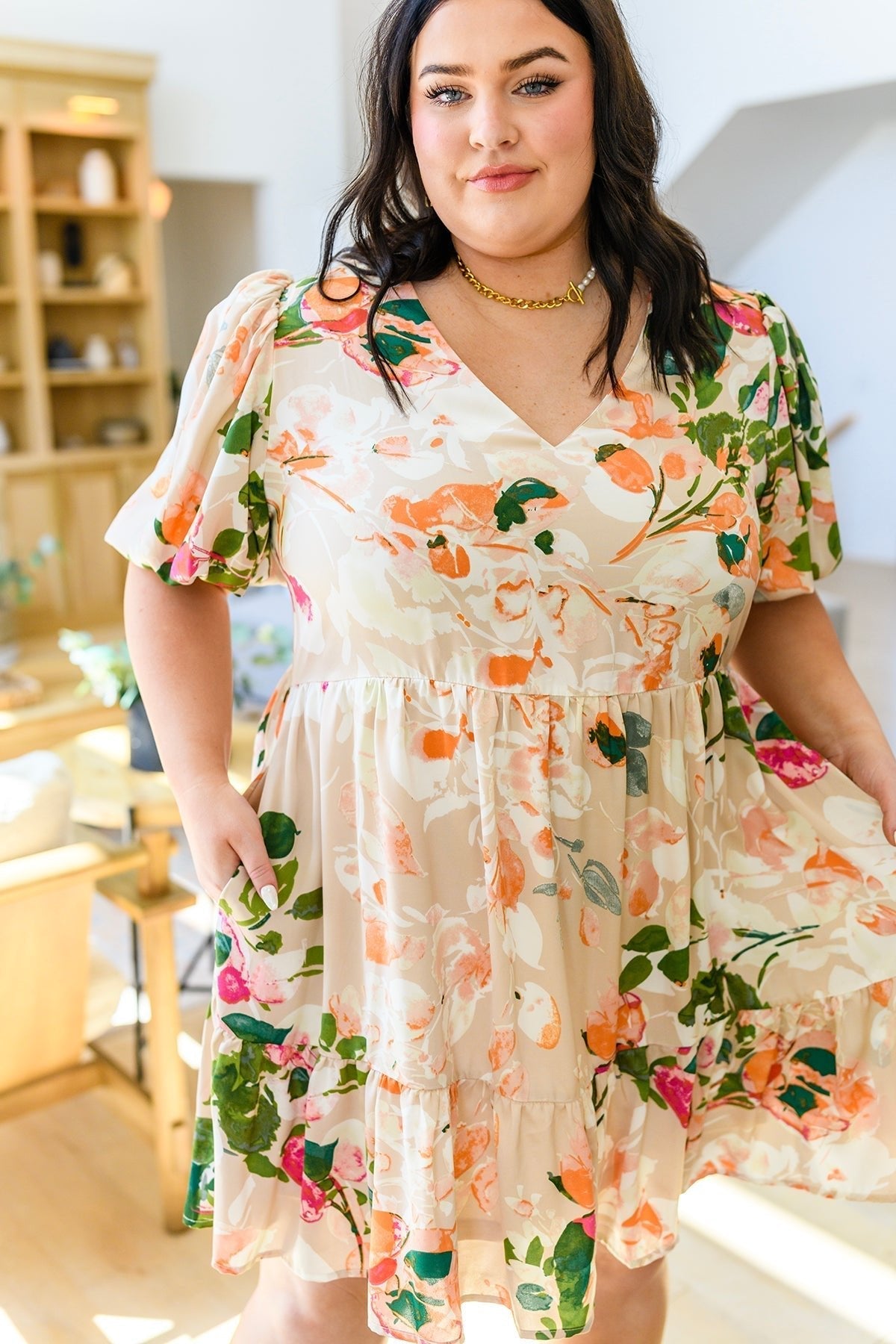 Delightful Surprise Floral Dress (Online Exclusive)
