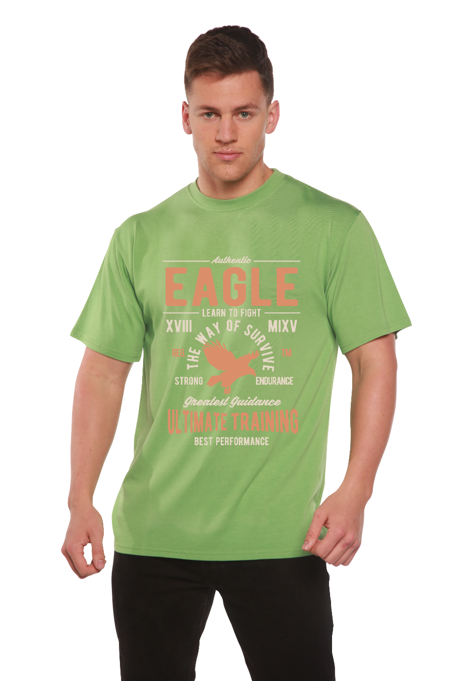 Eagle Men's Bamboo Viscose/Organic Cotton Short Sleeve Graphic T-Shirt
