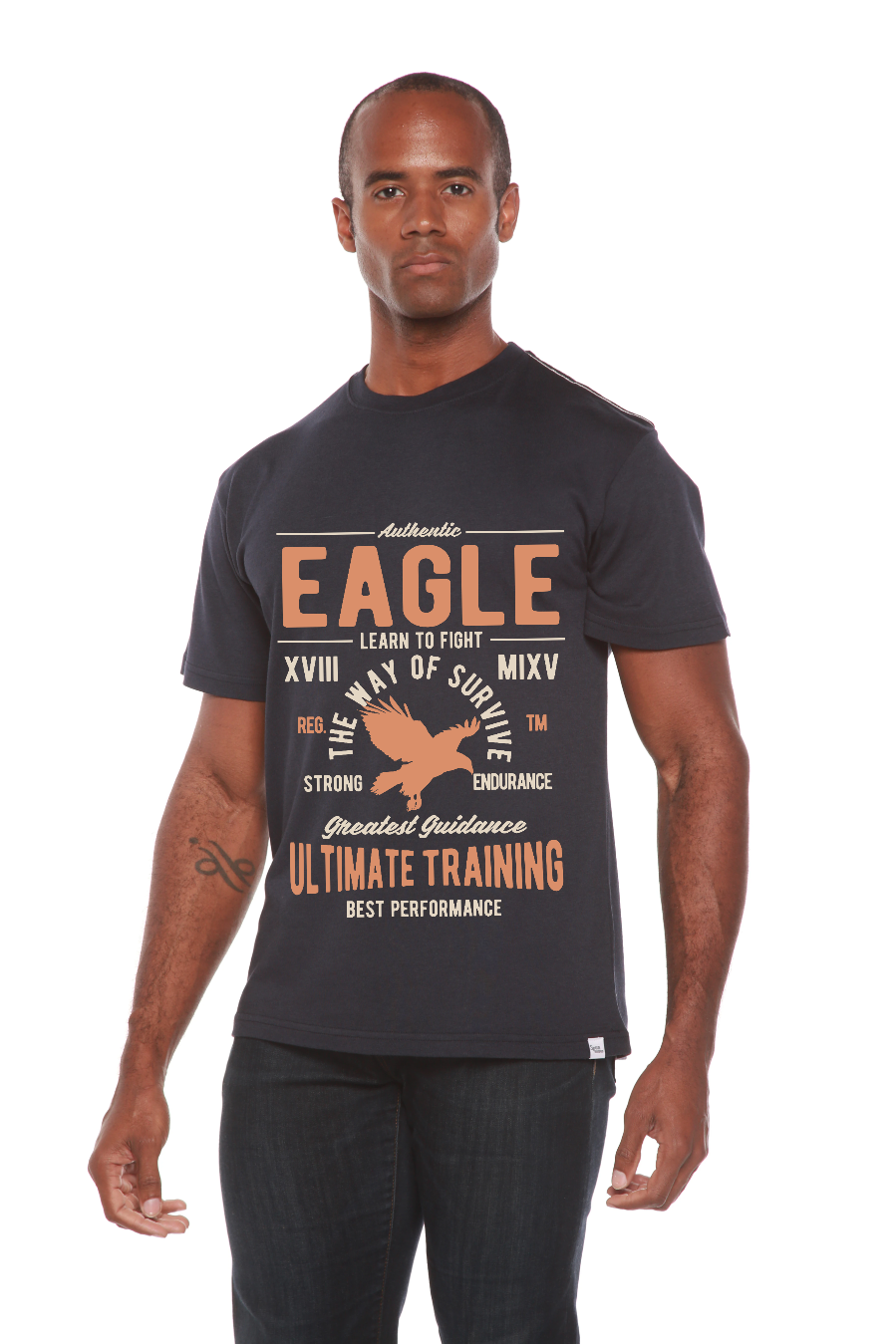 Eagle Men's Bamboo Viscose/Organic Cotton Short Sleeve Graphic T-Shirt