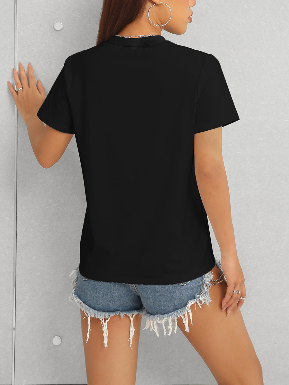 Cross Graphic Round Neck T-Shirt - Aaria Tees Aaria Tees