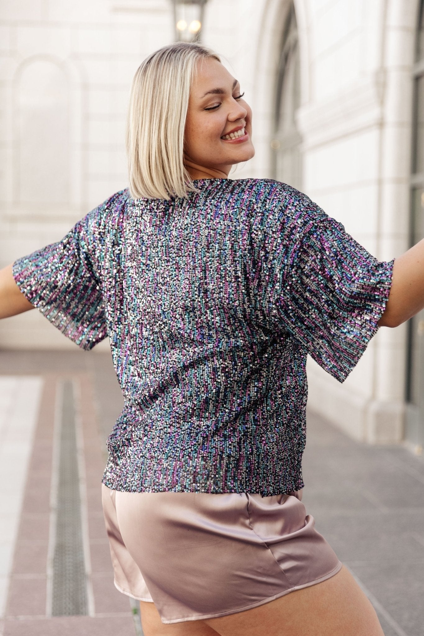 Evening of Stars Sequin Top (Online Exclusive)