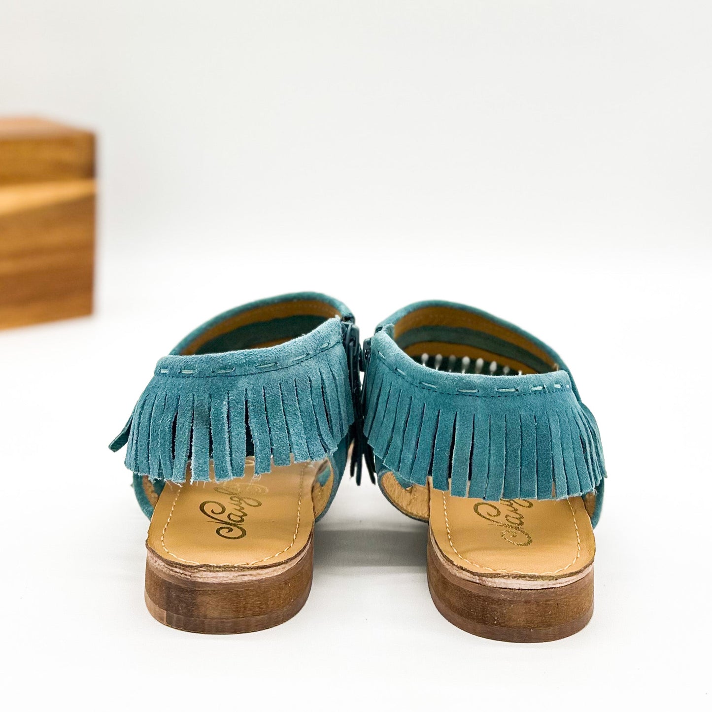 Fringe Star Sandal in Teal (Online Exclusive)