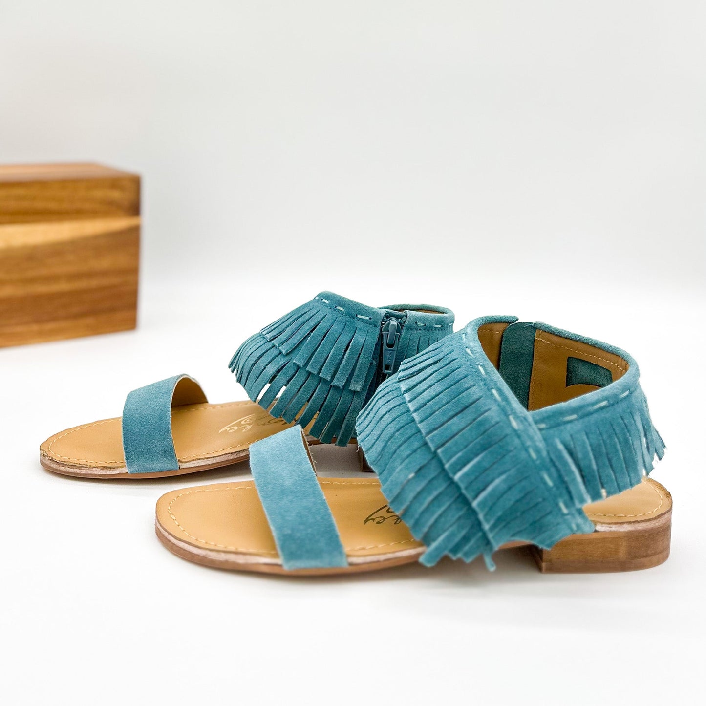 Fringe Star Sandal in Teal (Online Exclusive)