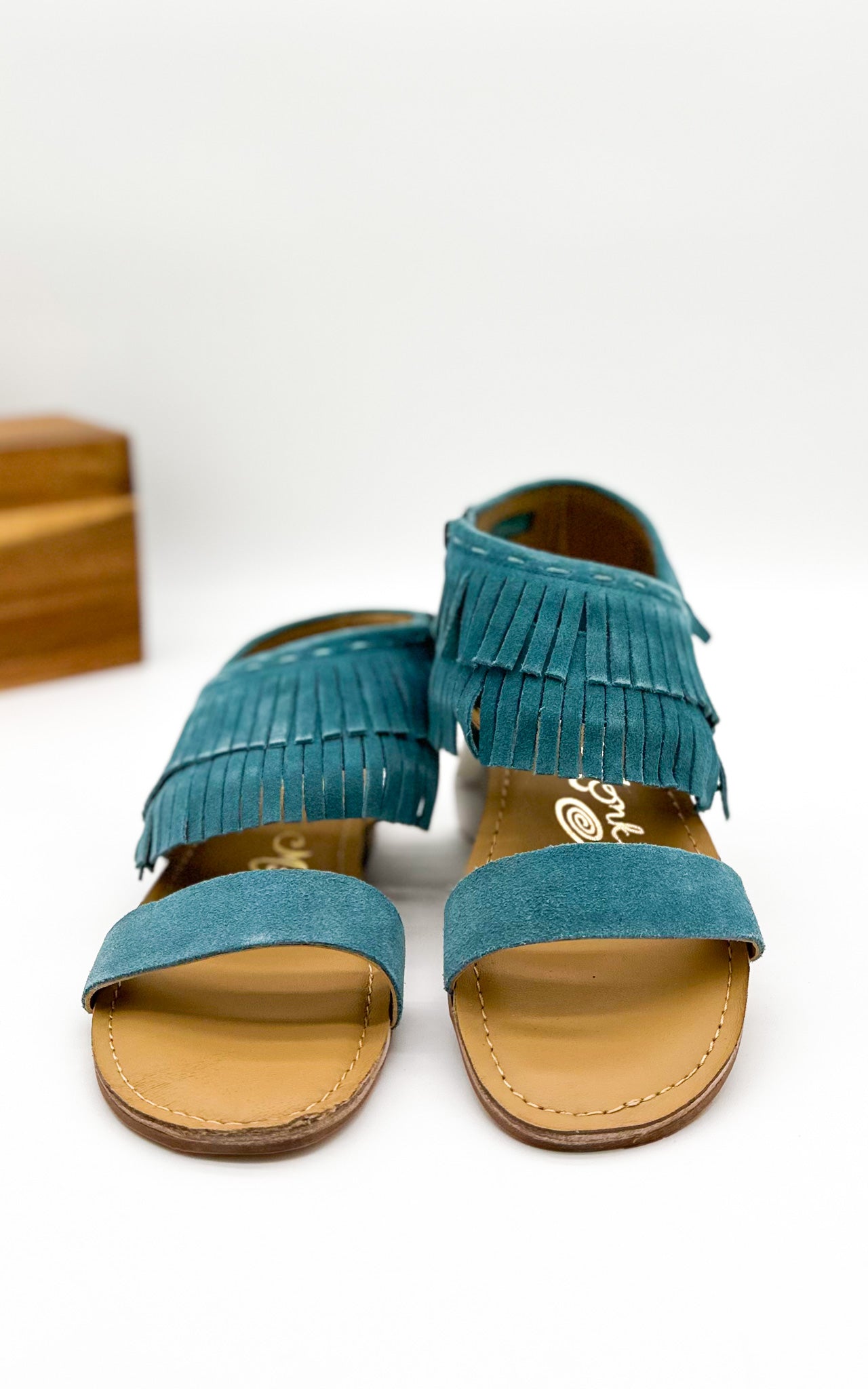 Fringe Star Sandal in Teal (Online Exclusive)
