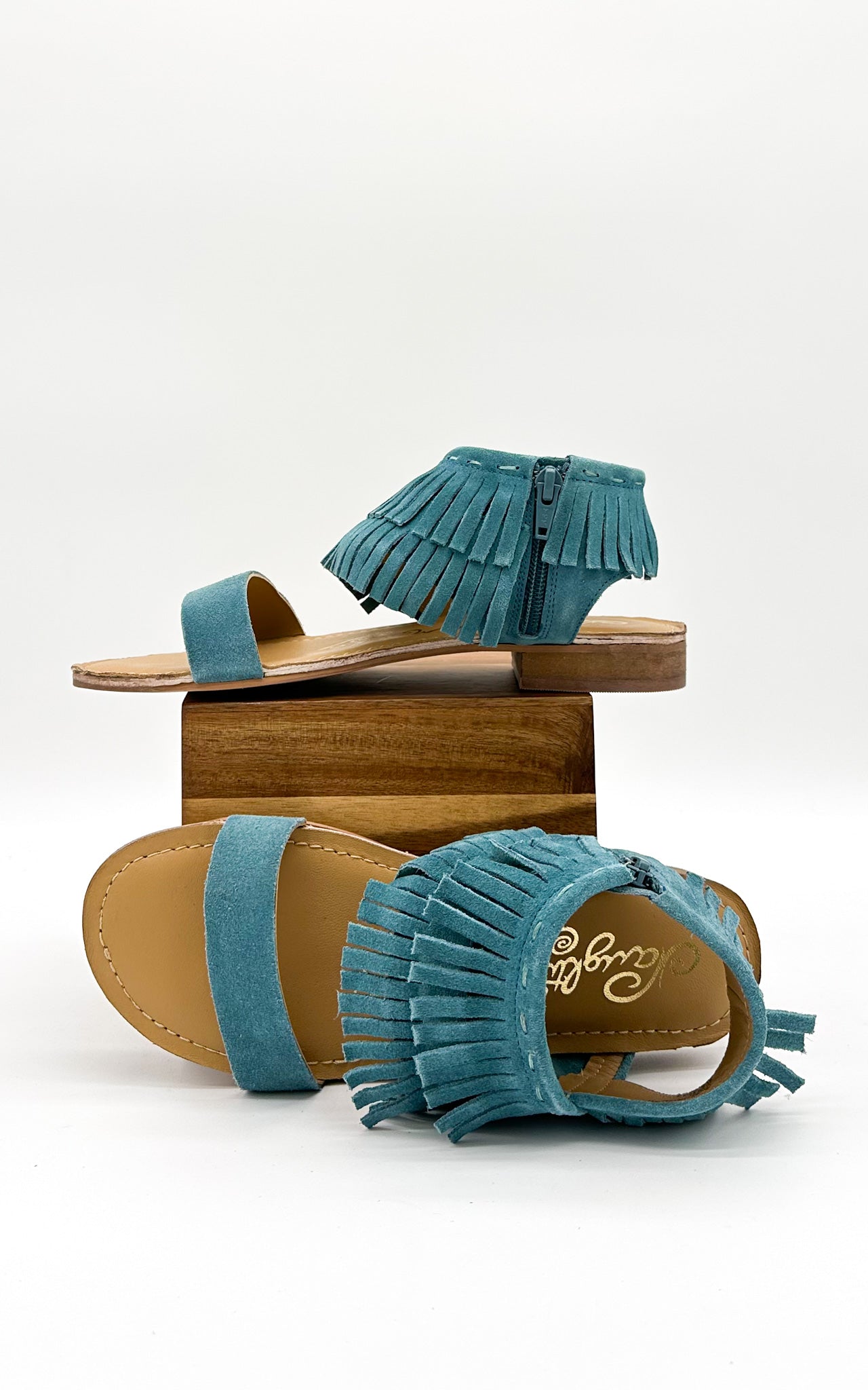 Fringe Star Sandal in Teal (Online Exclusive)