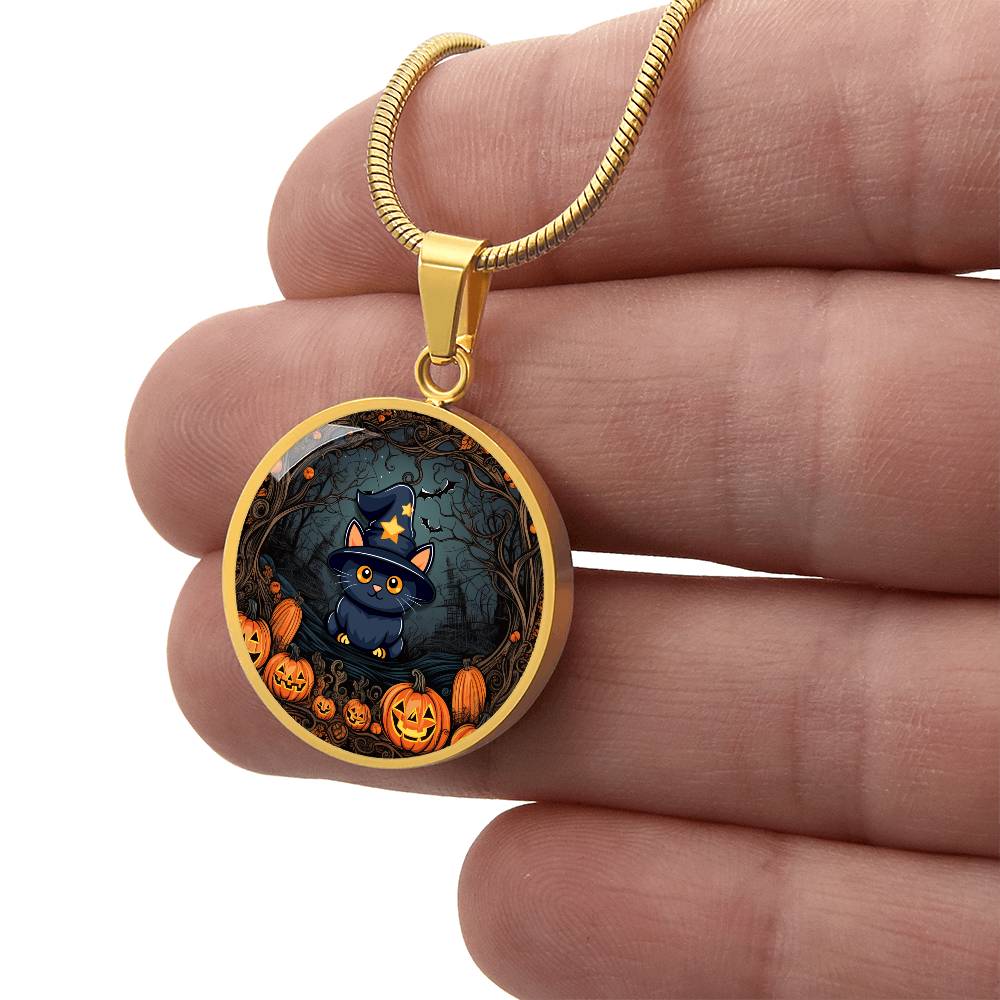 Halloween Kitty Necklace