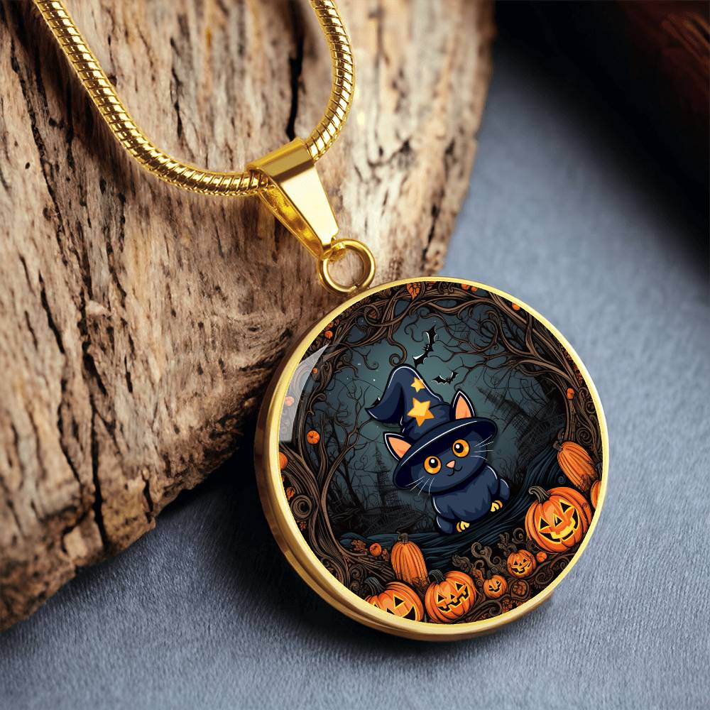 Halloween Kitty Necklace