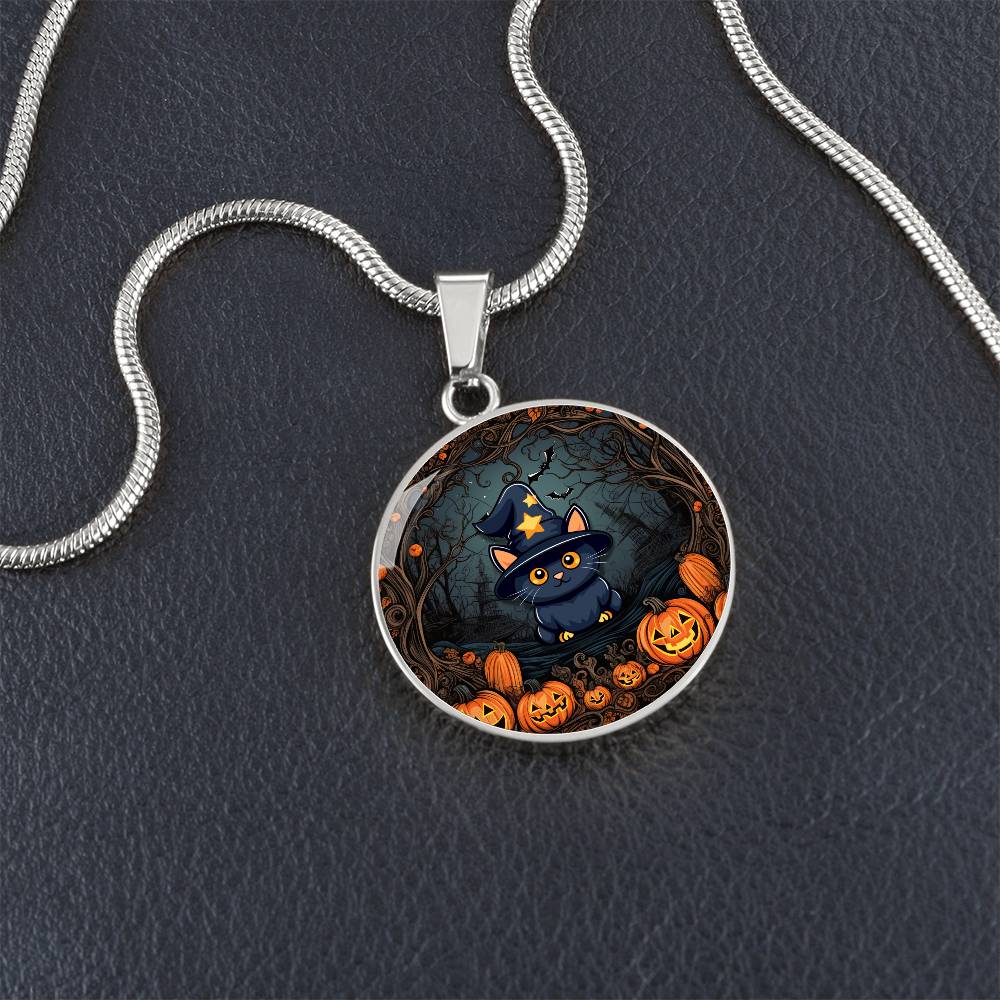 Halloween Kitty Necklace