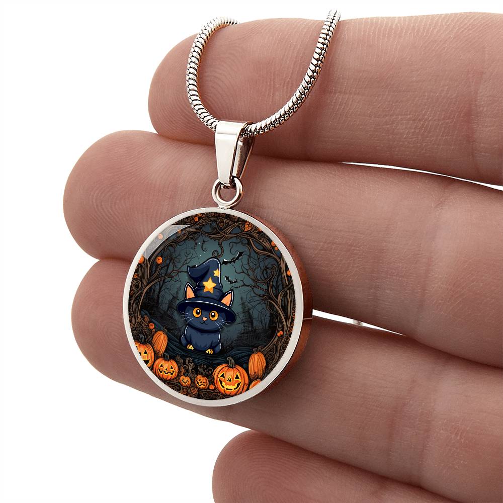 Halloween Kitty Necklace