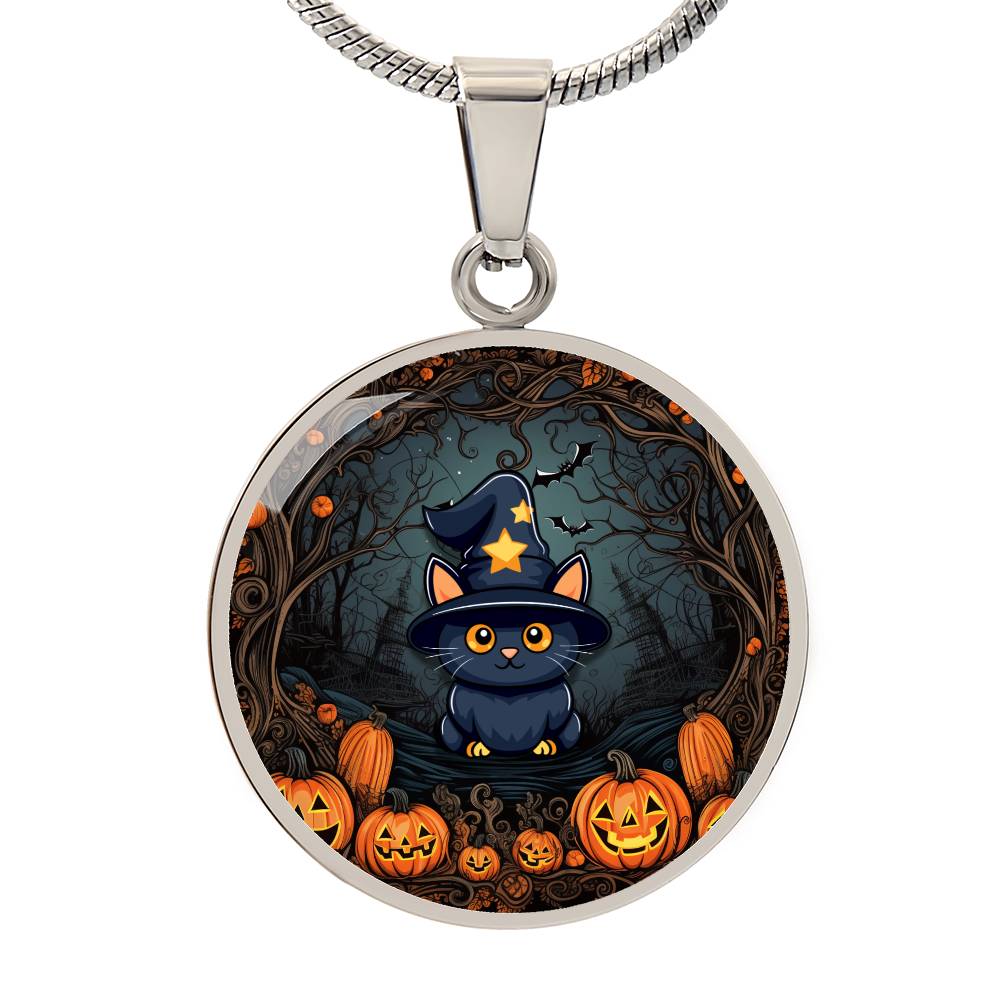 Halloween Kitty Necklace