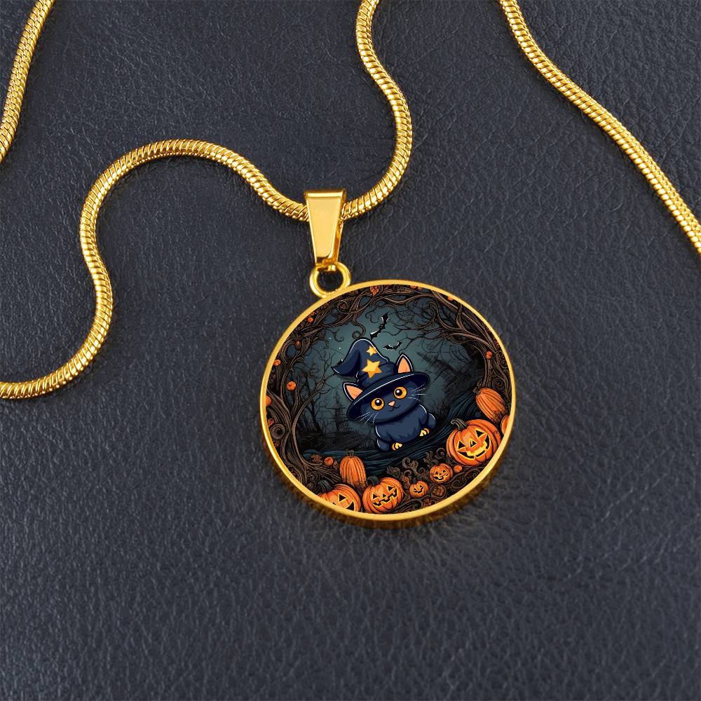 Halloween Kitty Necklace