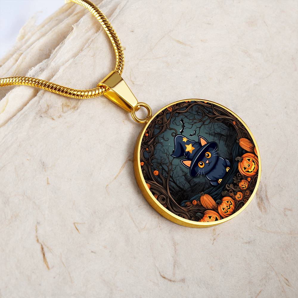 Halloween Kitty Necklace