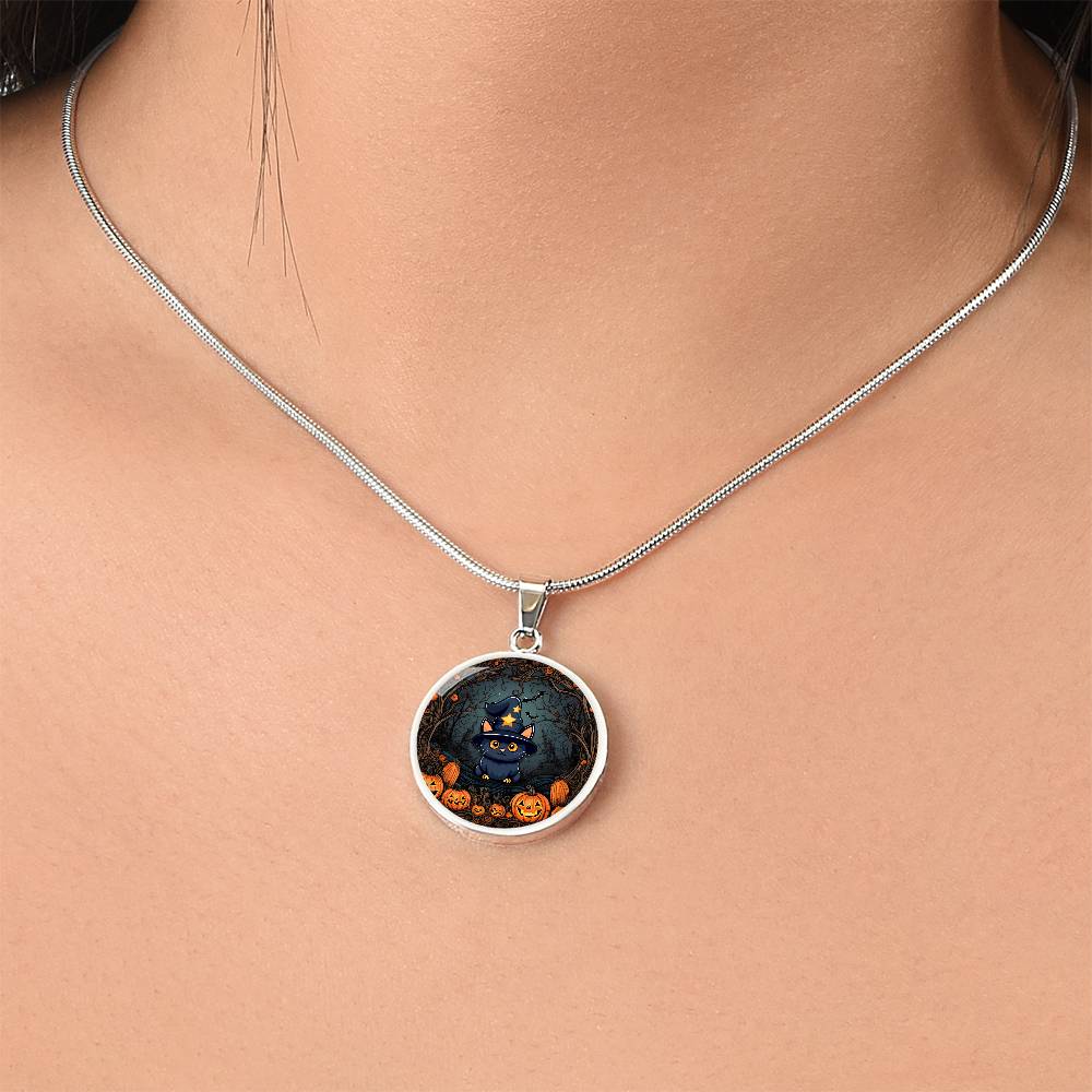 Halloween Kitty Necklace