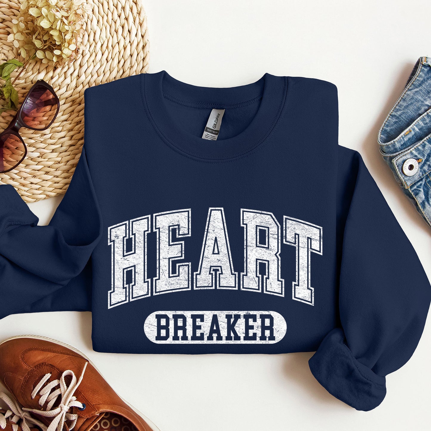 Heart Breaker, Collegiate, Love, Sweatshirt, Valentine's Day