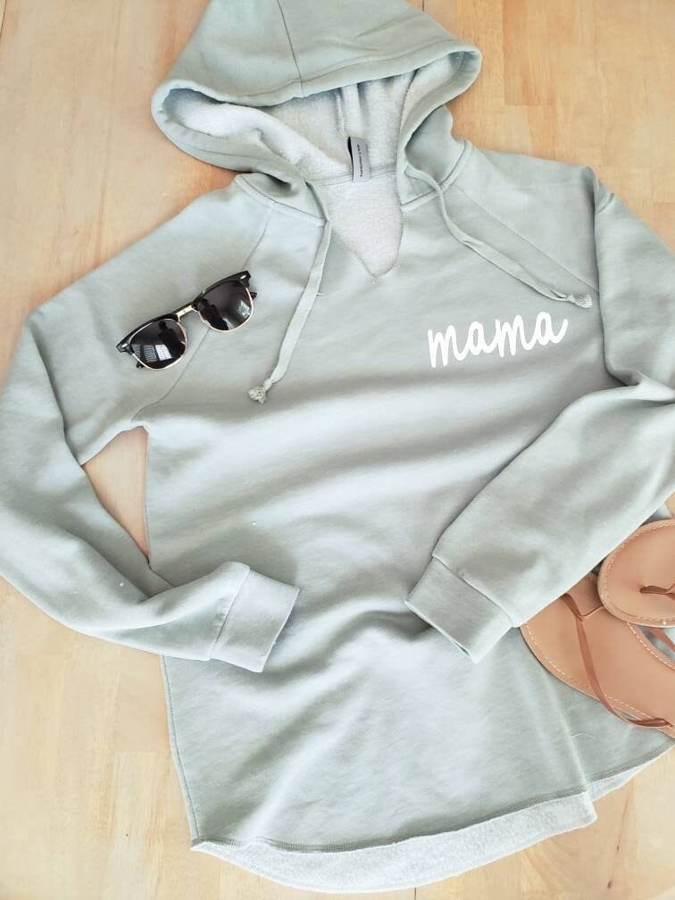 Wave Washed Mama Hoodie