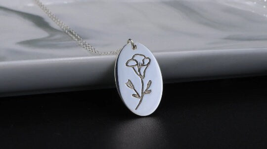 Birthday Month Flower Necklace