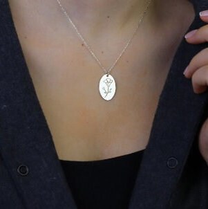 Birthday Month Flower Necklace