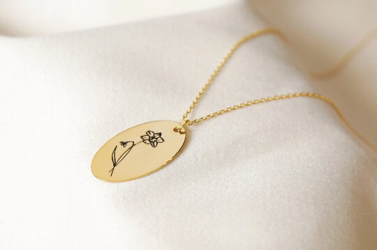 Birthday Month Flower Necklace
