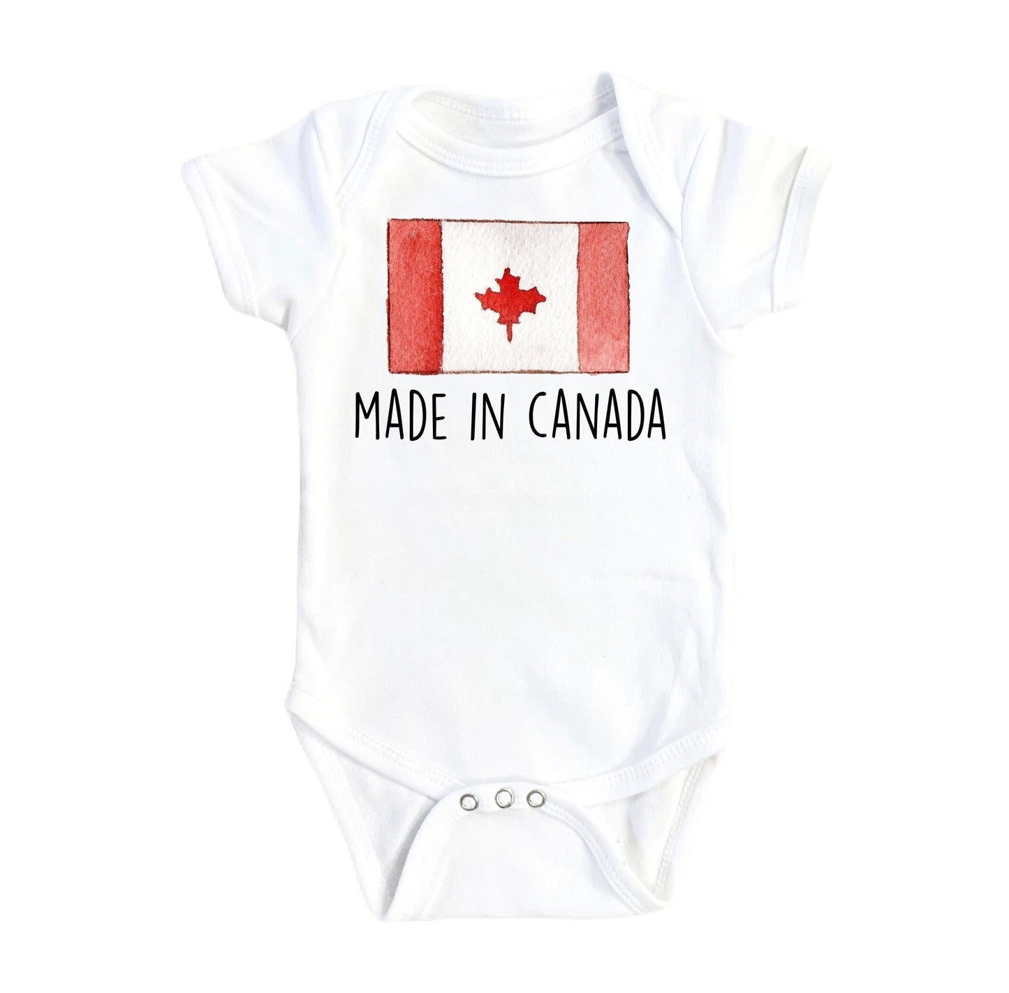 Canada Flag Made - Baby Boy Girl Clothes Infant Bodysuit Funny Cute Newborn