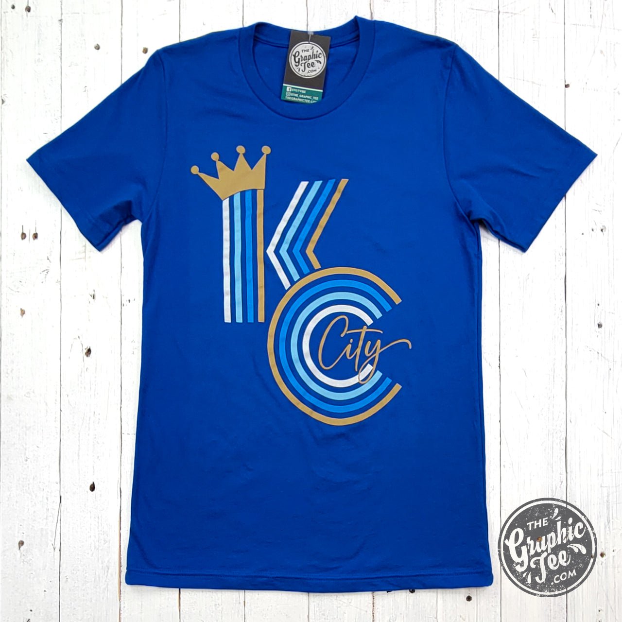 KC Crown Ombre Royal Short Sleeve Tee