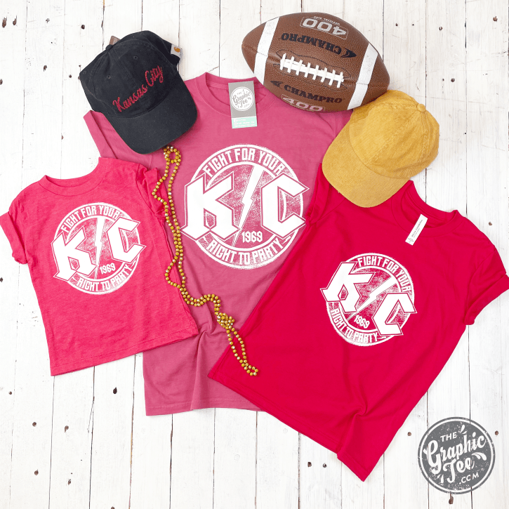 KC Rock Red Adult Unisex Short Sleeve Tee