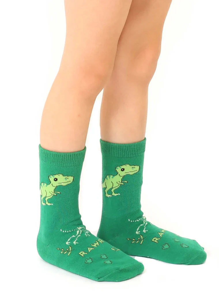 Dino 3D Kids Crew Socks