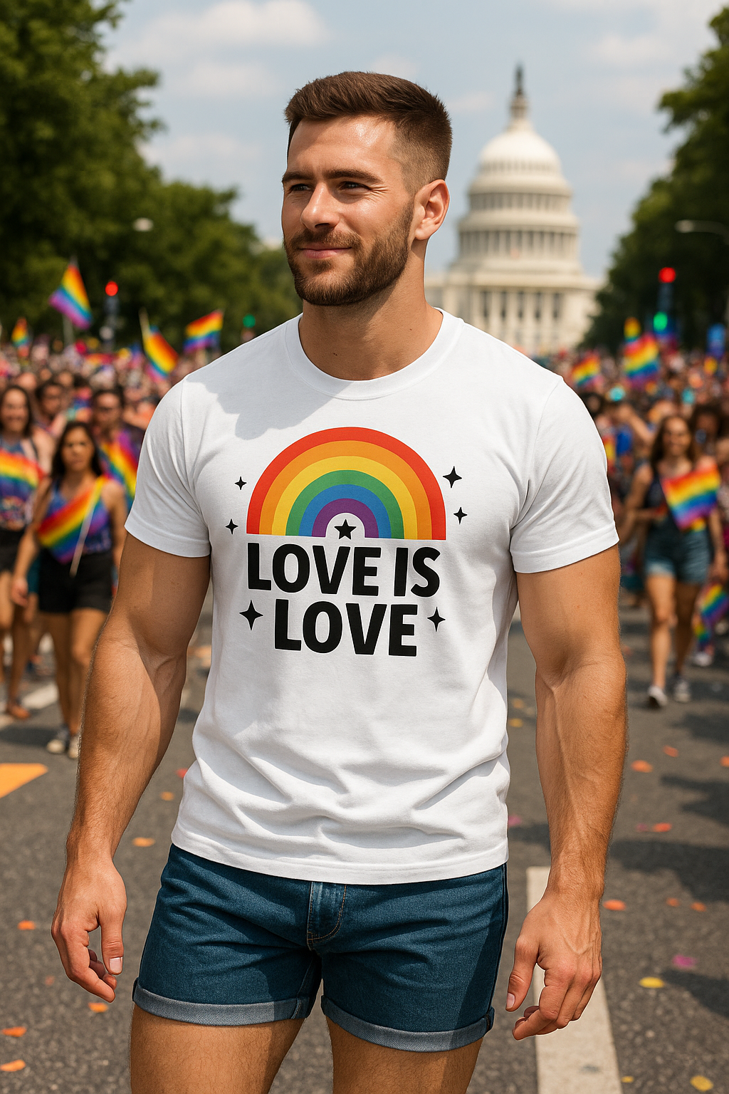 GOOD TROUBLE FASHION Love Is Love Pride T-Shirt