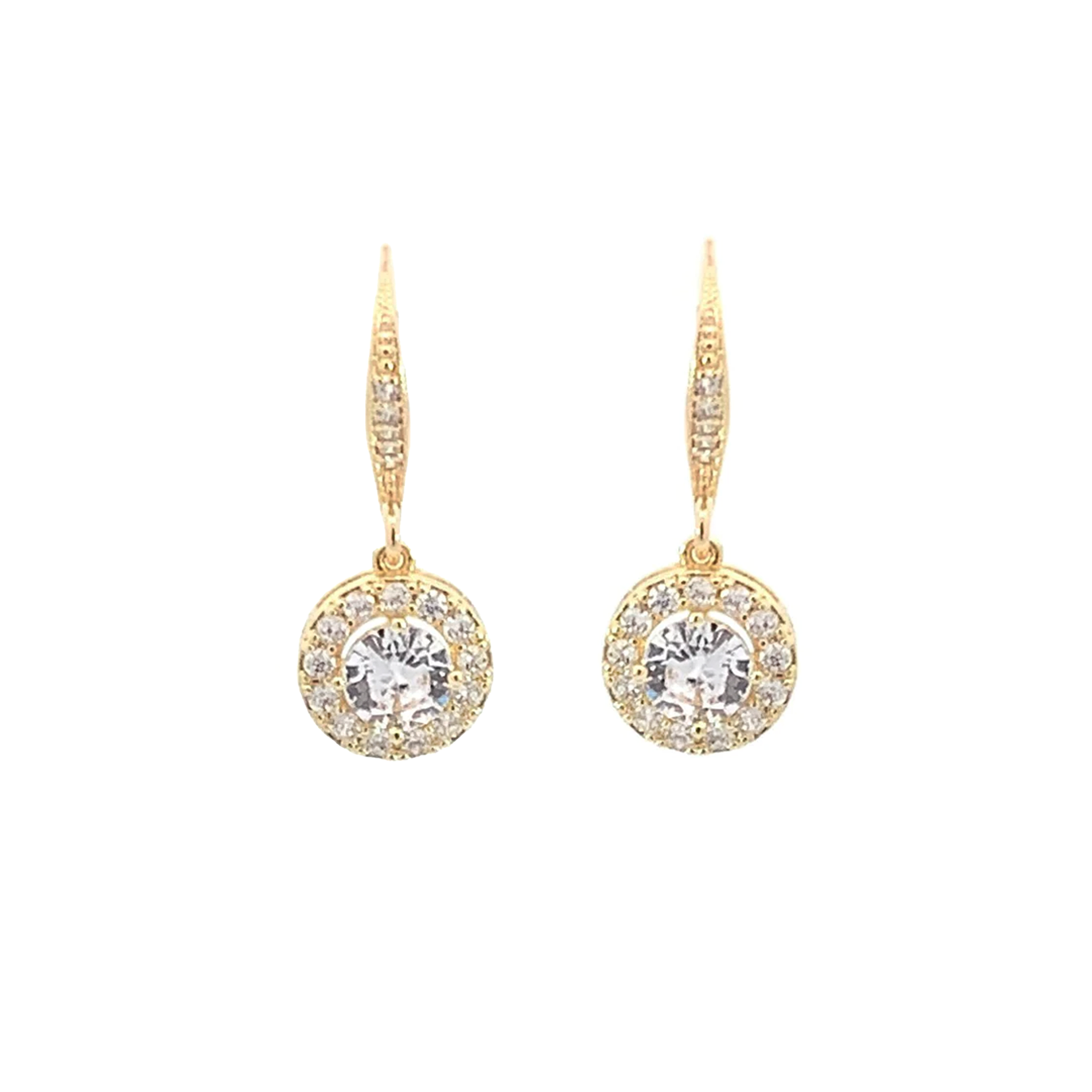 Mia Halo Drop Earrings - Aaria Tees