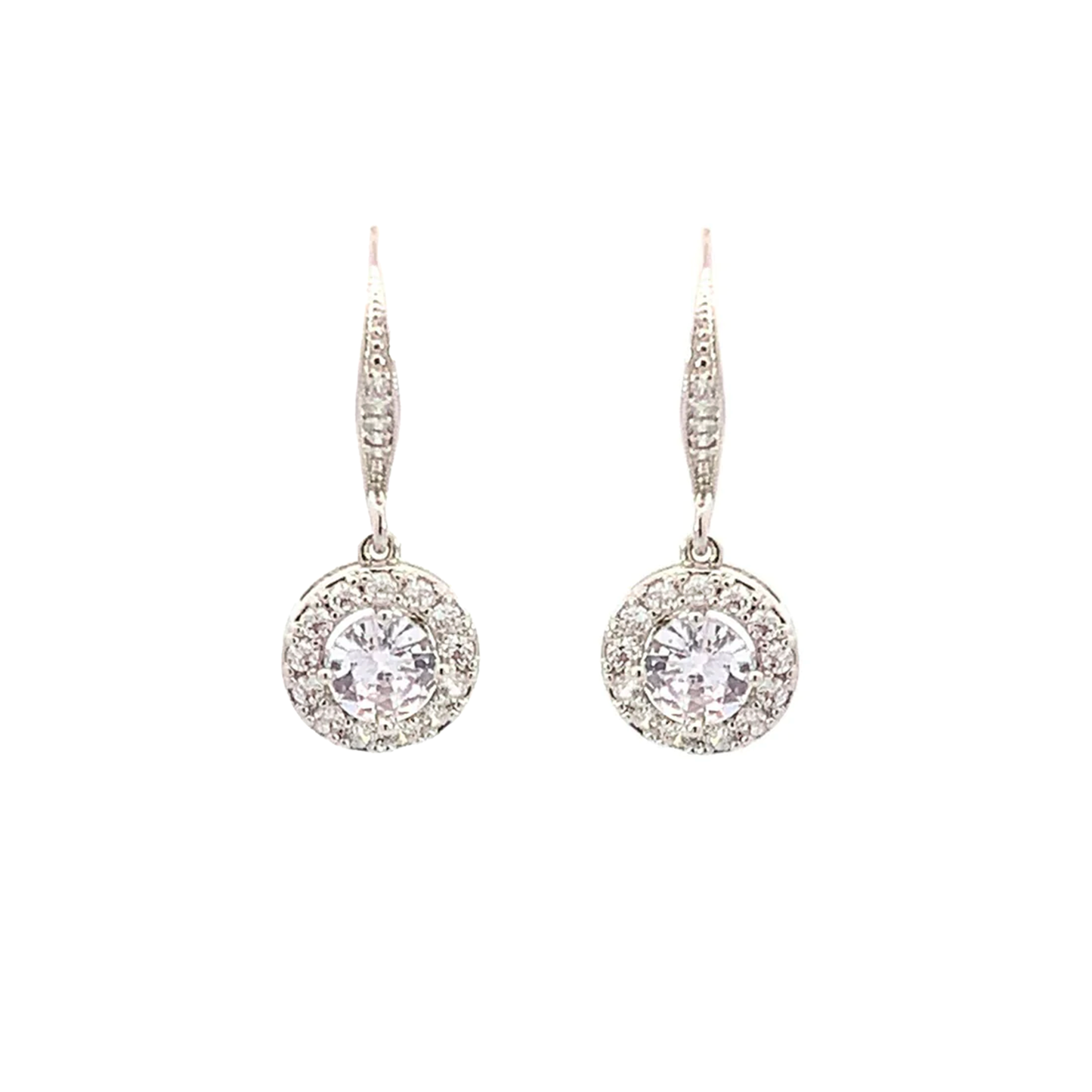 Mia Halo Drop Earrings - Aaria Tees