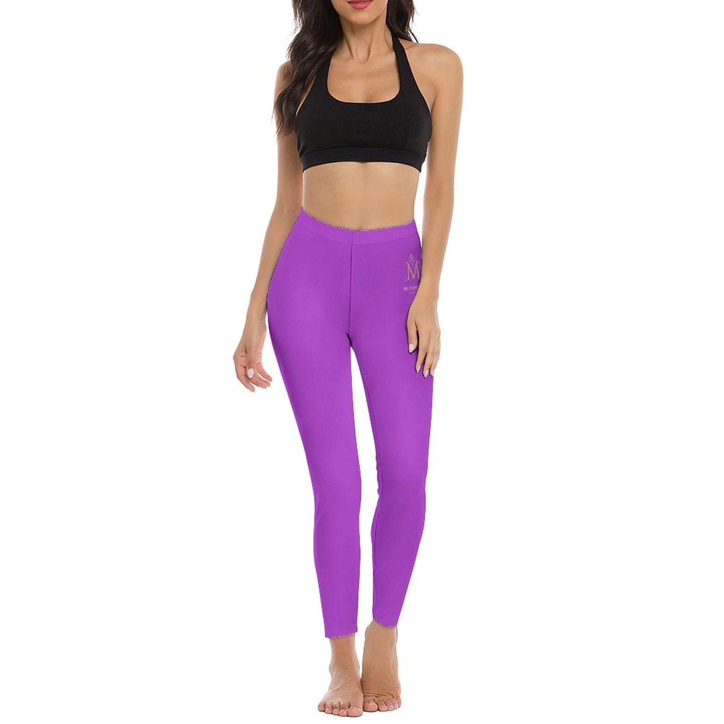 Munsieur Fashion Leggings in Vibrant Purple