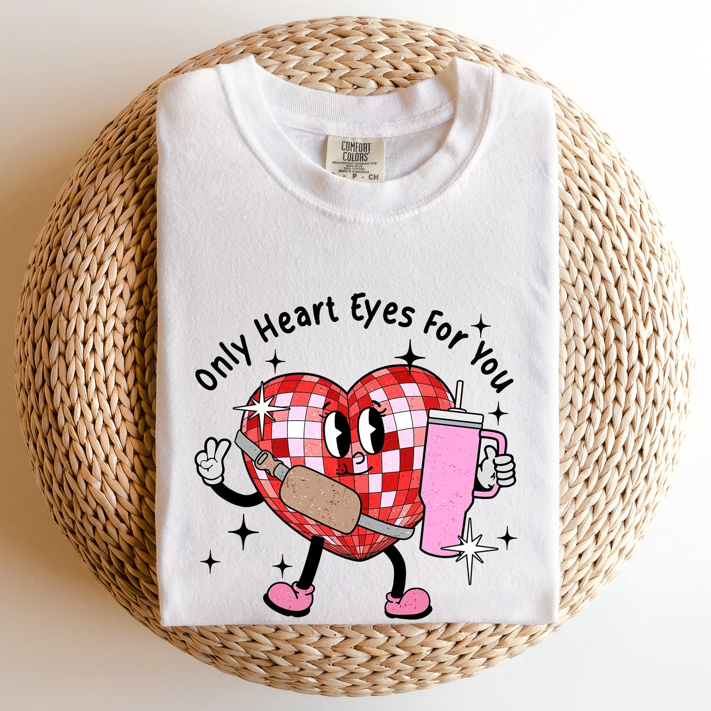 Only Heart Eyes For You, Disco Heart, Bougie, Boojee, Comfort Colors Tshirt, Valentine's Day