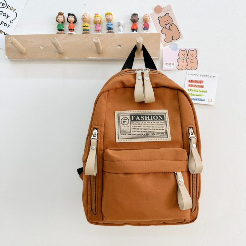 Preschool Children Lightweight And Portable Compact Canvas Backpack