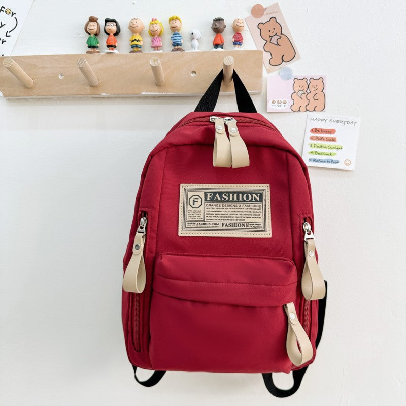 Preschool Children Lightweight And Portable Compact Canvas Backpack