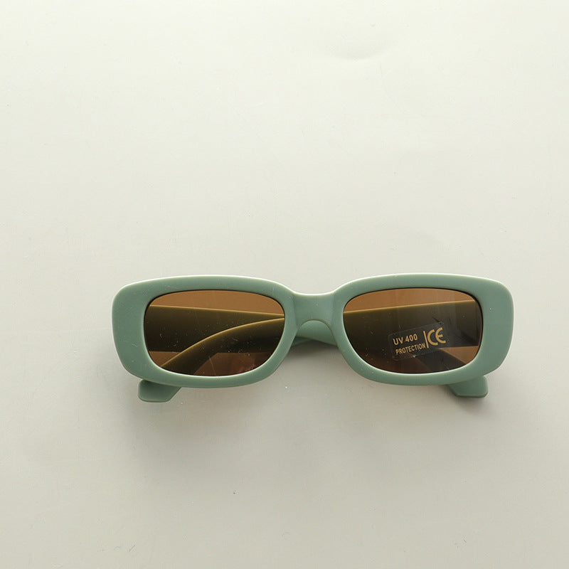 Kids Candy Color Square Frame Fashion Sunglasses