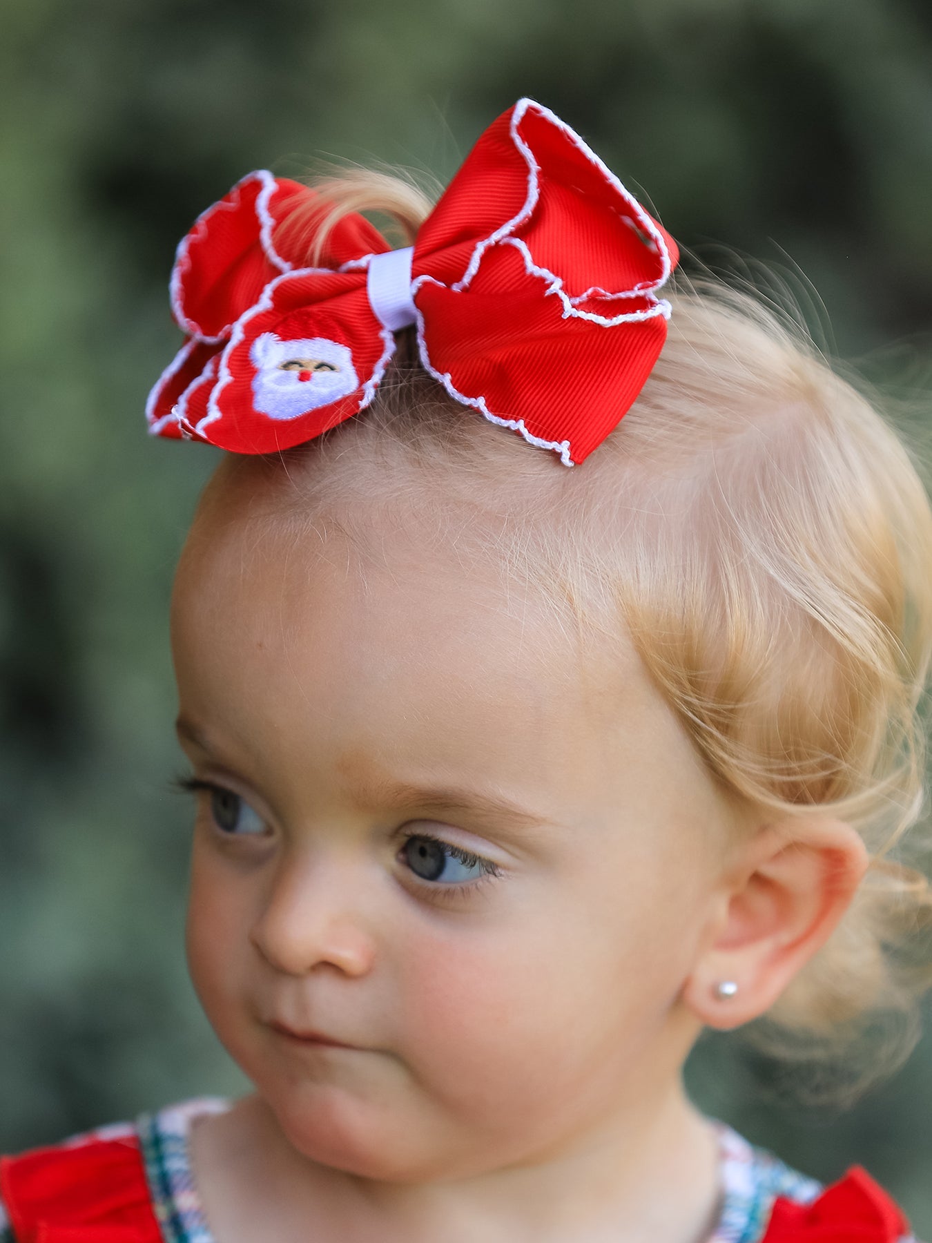 Winter Christmas Santa Hair Clip 4.3inch