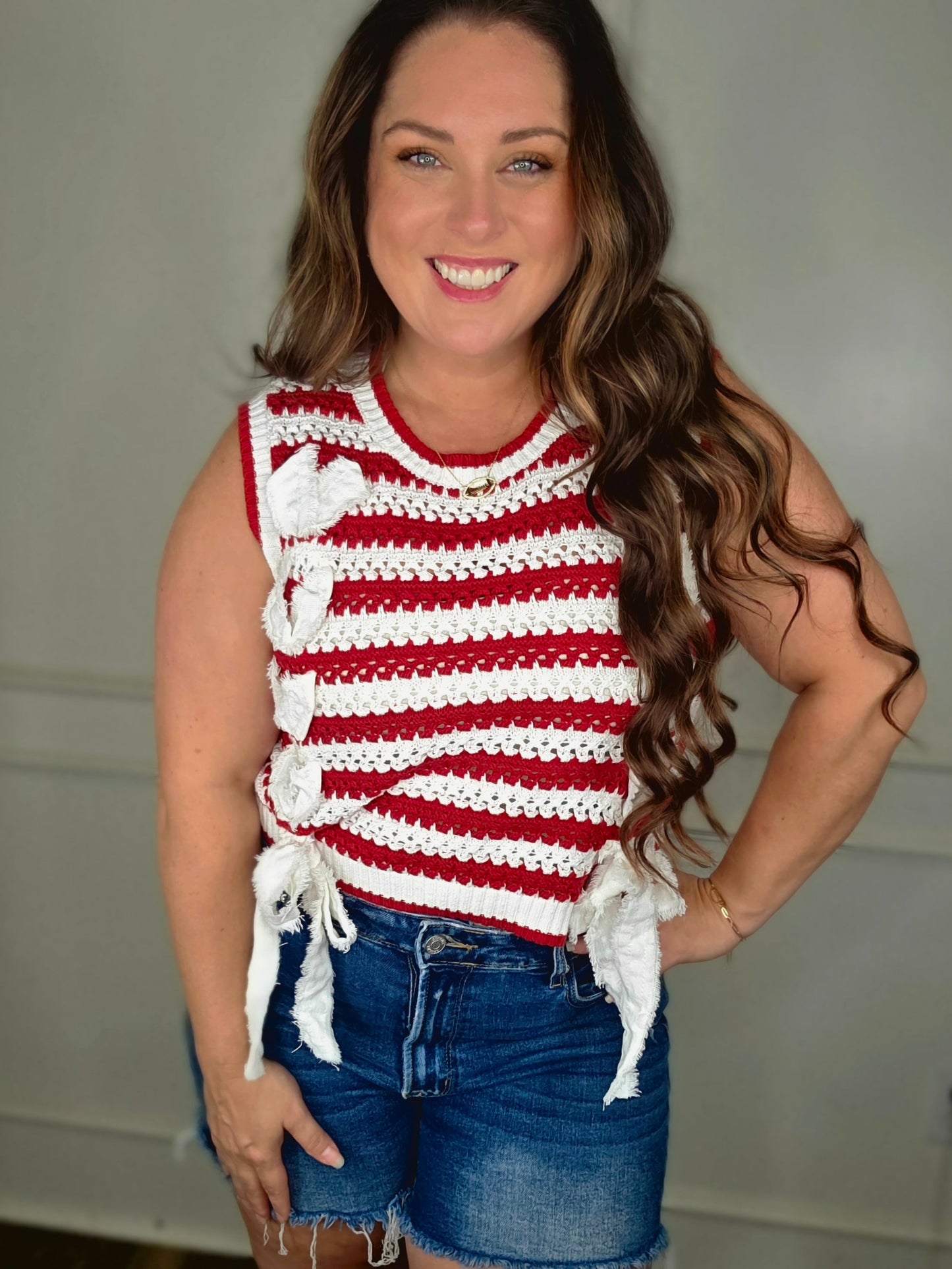 Sideline Sweetheart Sweater Vest