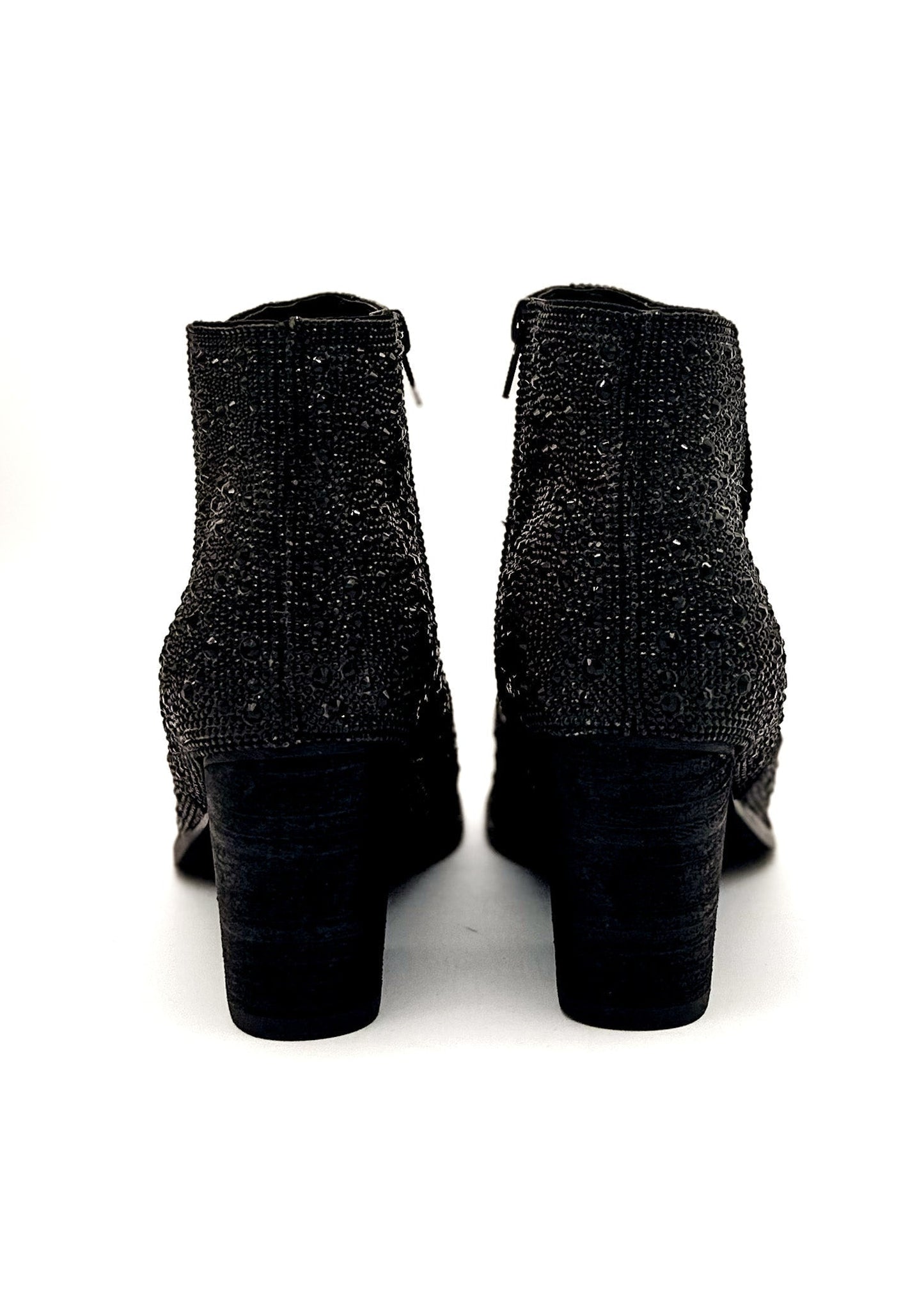 Shine Star Rhinestone Bootie in Black (Online Exclusive)