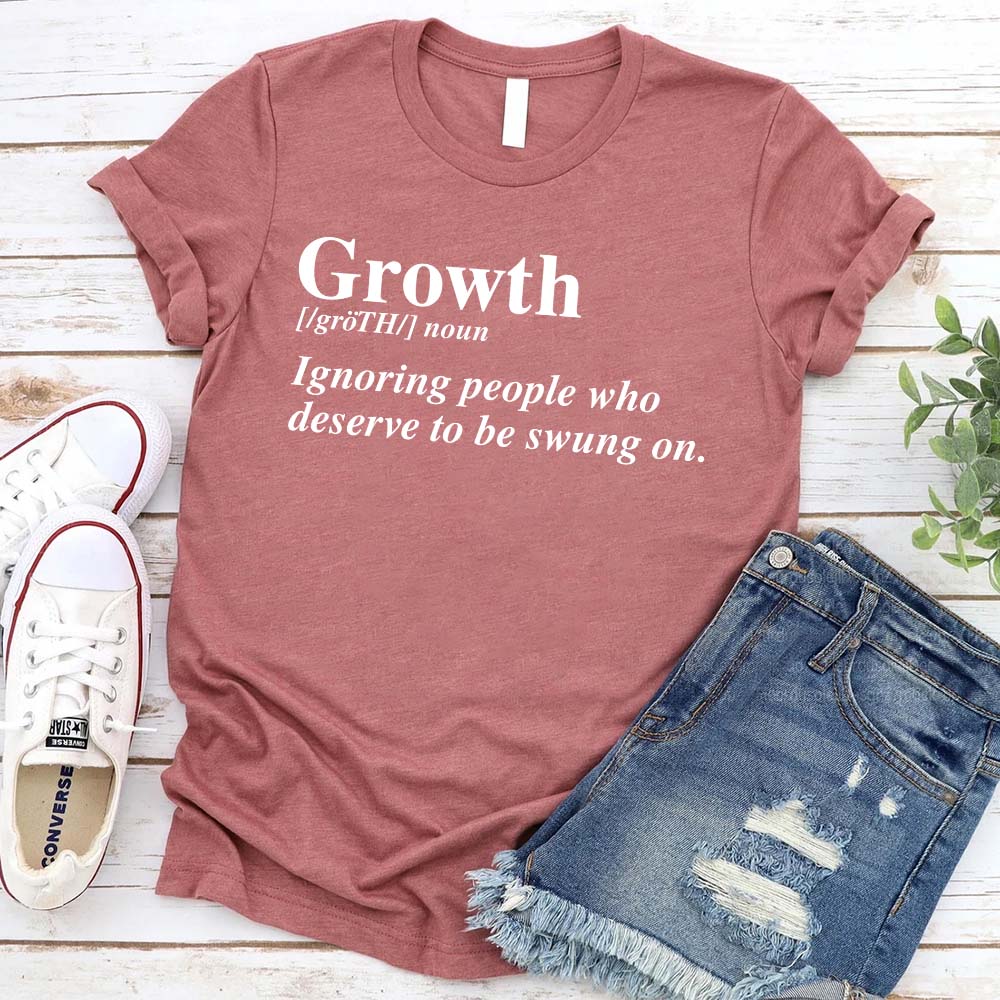 Growth Definition Graphic Tee – Unisex Uplifting Message T-Shirt