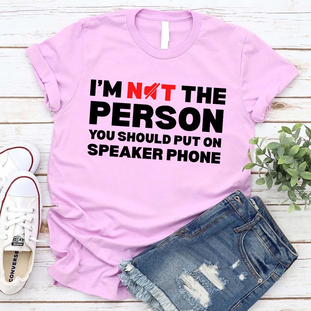 Speaker Phone Unisex T-Shirt – Funny Talk Loud Tee