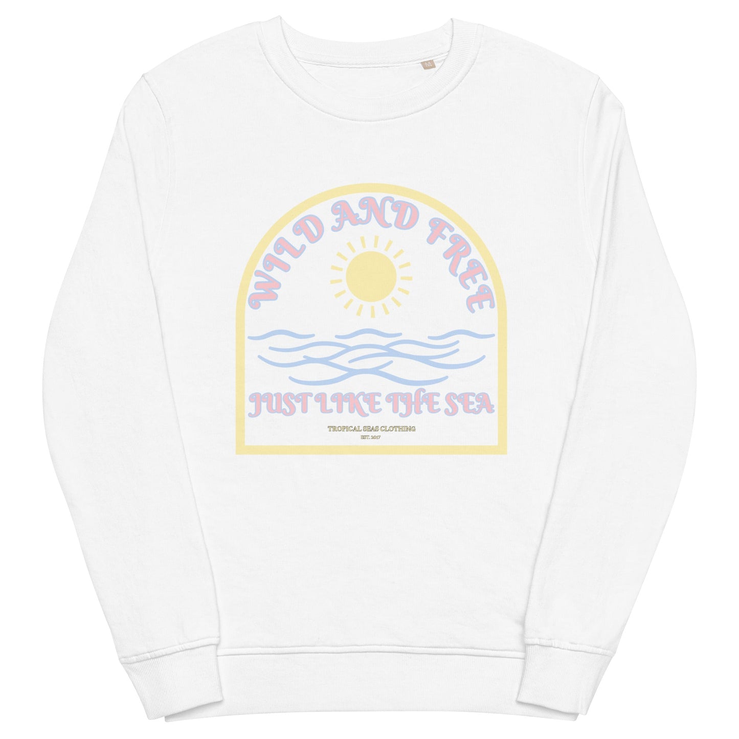 Women's Wild and Free organic sweatshirt - Aaria Tees Aaria Tees