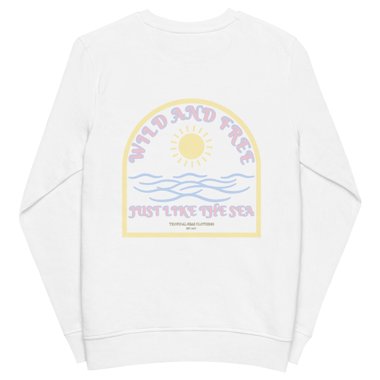 Women's Wild and Free organic sweatshirt - Aaria Tees Aaria Tees